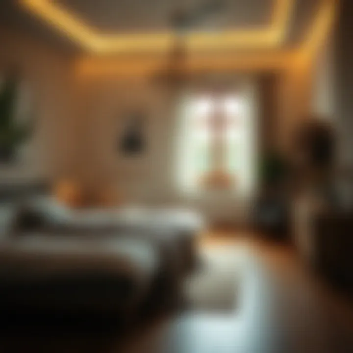 Peaceful Ambiance with 100x190 Bed Serene atmosphere created around a 100x190 bed