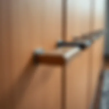 Materials Used in 13 cm Cabinet Handles Close-up of cabinet handles made from different materials