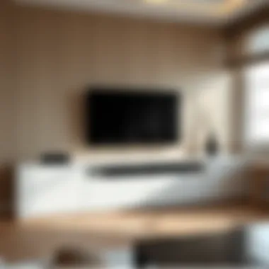 Contemporary TV Unit Style Elegant modern TV unit design showcasing sleek lines and minimalist aesthetics
