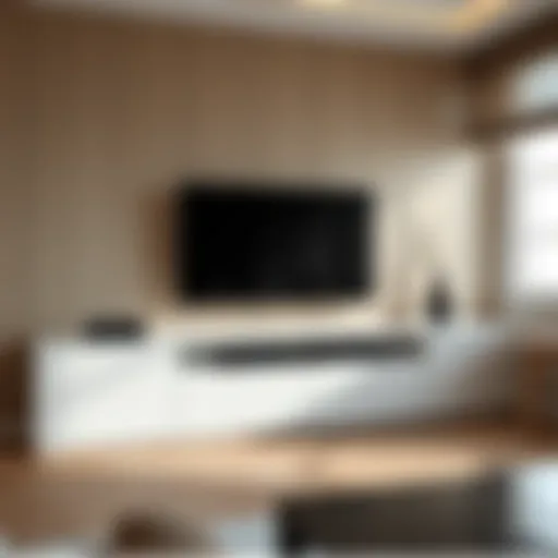 Contemporary TV Unit Style Elegant modern TV unit design showcasing sleek lines and minimalist aesthetics