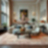 Luxurious Texture of a Large Rug Luxurious texture of a large rug enhancing home decor