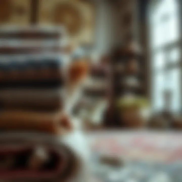 Diverse Materials in Carpet Crafting Diverse materials used in crafting exquisite carpets