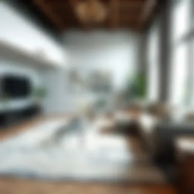 5 metre rug enhancing decorative elements