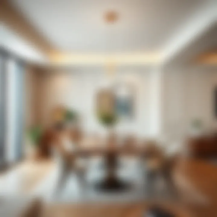 Innovative decor ideas around a spacious dining area