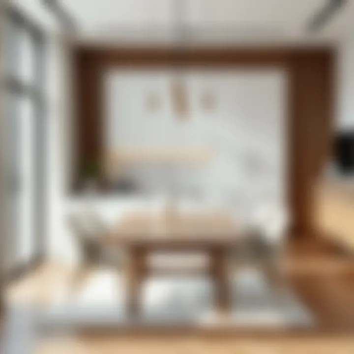 Functional layout of a dining space featuring the 80x140 table