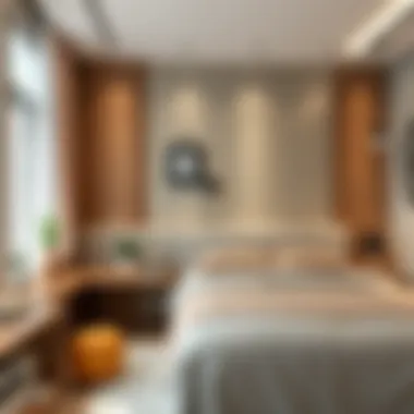 Cozy bedroom arrangement emphasizing the impact of a 90x190 bed base on overall decor