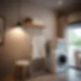 A101's practical laundry rack displayed in a modern home setting.