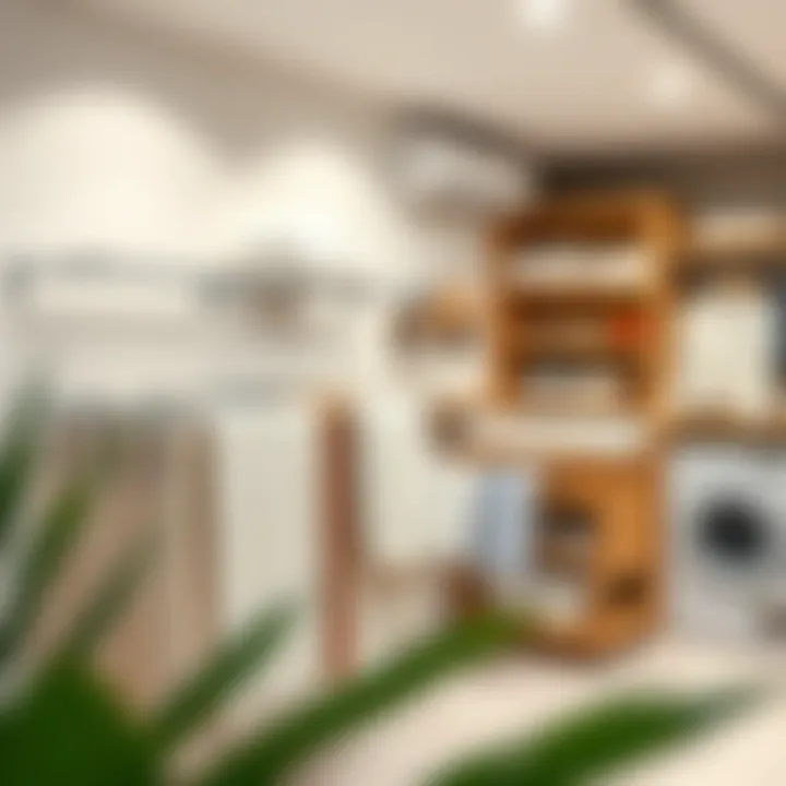 Various types of laundry racks available at A101 showcasing different materials.