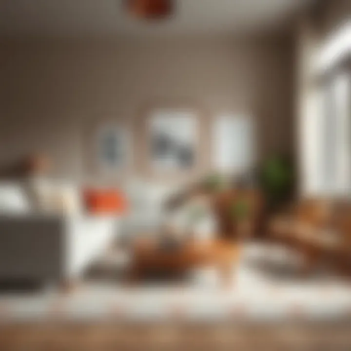 Aesthetic harmony achieved with waterproof carpet protector in a cozy home