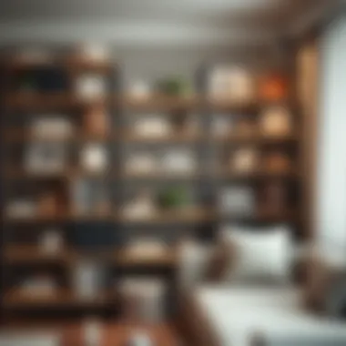 Aesthetic shelving with functional storage solutions