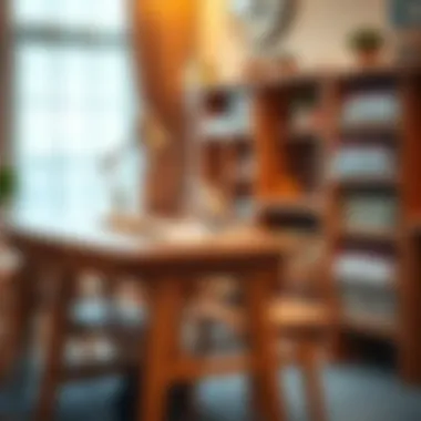 Safe and ergonomic wooden study desk for children