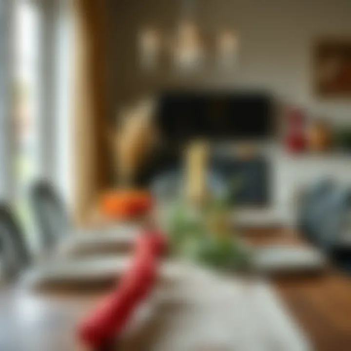 Seasonal Charm: Elevating Decor with a Runner Runner adorned with seasonal decor elements