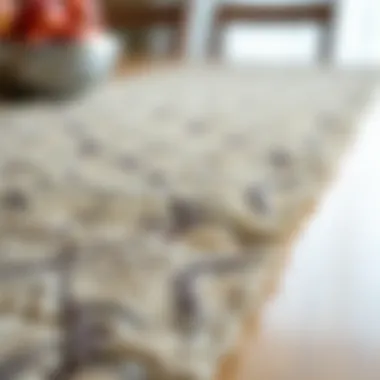 Textural Harmony: The Art of Runner Design Close-up of a beautifully textured runner