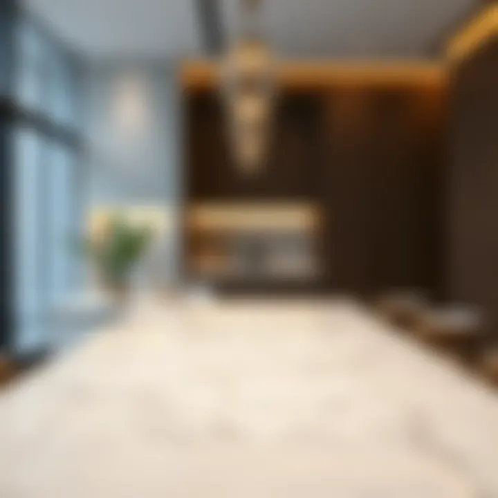 Stunning Marble Countertop Design A beautifully designed marble countertop