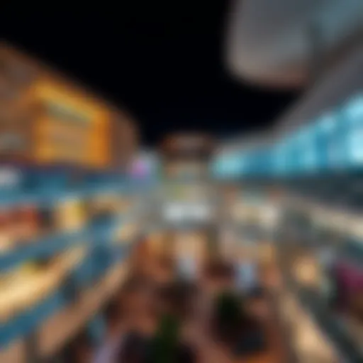 Aerial view of a modern shopping mall in Ankara.