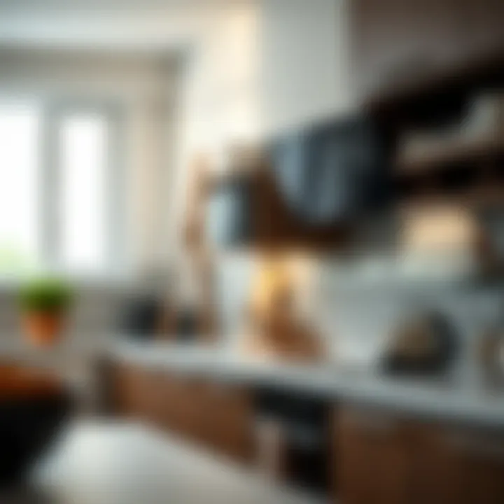 Energy Efficiency in Built-in Kitchen Equipment Close-up of energy-efficient built-in kitchen equipment.