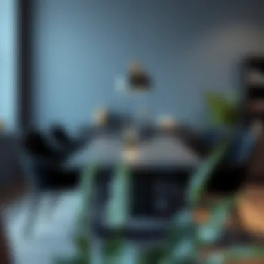 Functional Elegance of Anthracite Furniture Functional use of anthracite chairs around a contemporary table