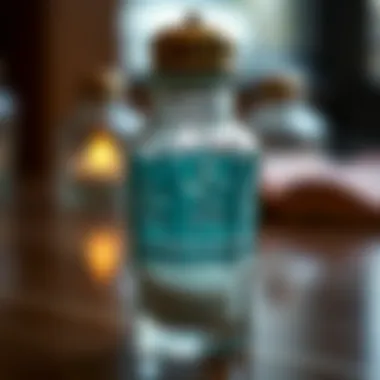 Artisan glass salt shaker with intricate patterns