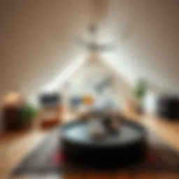 Unique attic room design with modern decor