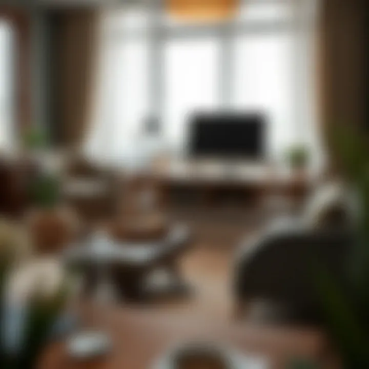 Footrest enhancing comfort and elegance in a home office