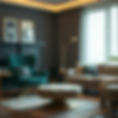 Innovative footrest application in a stylish living room setting