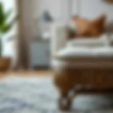 Close-up of a unique footrest model with intricate details