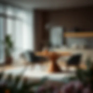 Contemporary Dining Area Ideas Modern dining area showcasing unique table designs available at Balkan Home Pendik