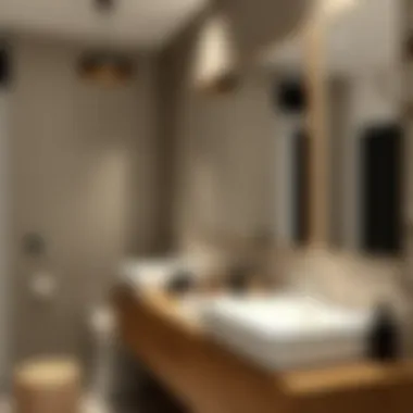 Stylish bathroom featuring practical double sinks