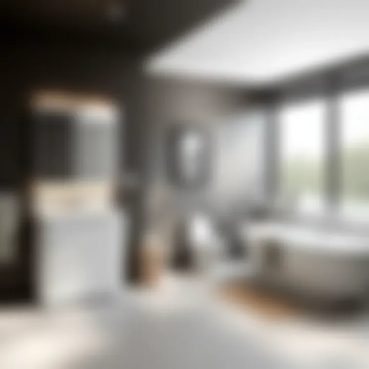 Sleek designs complementing contemporary bathroom interiors