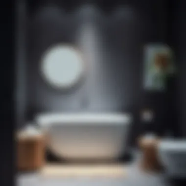 Stylish decorative elements for modern bathrooms