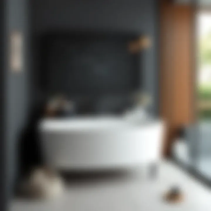 Trendy bathroom fixtures emphasizing aesthetic appeal