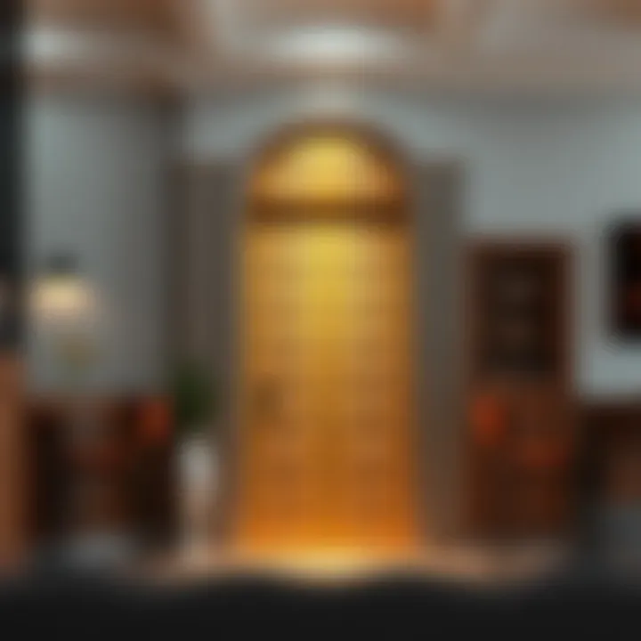 Artistic Patterned Bar Door Design Unique bar door with artistic patterns