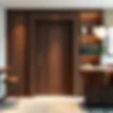 Sleek Modern Bar Door Design Stylish bar door design with sleek lines