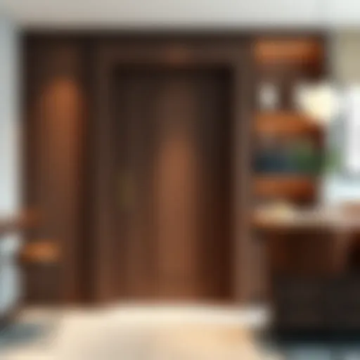 Sleek Modern Bar Door Design Stylish bar door design with sleek lines