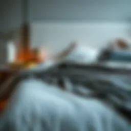 Elegant bedding set with a blanket showcasing modern design