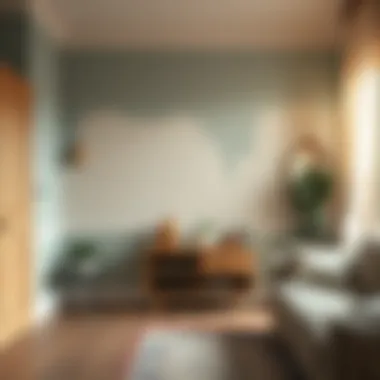 A beautifully painted interior wall displaying the impact of quality paint