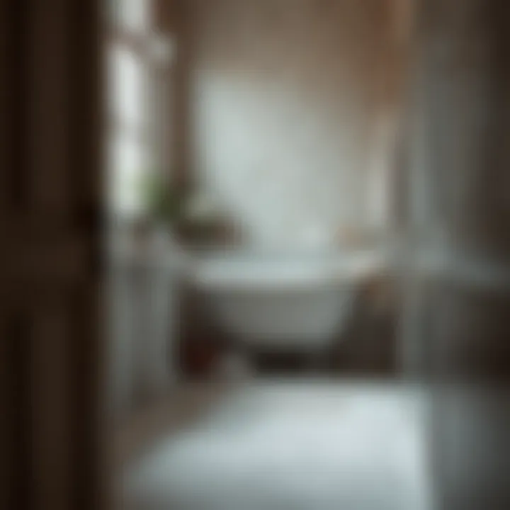 Comfortable baby bath chair in a cozy bathroom