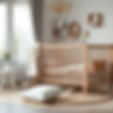 Baby crib adorned with a complete sleep set