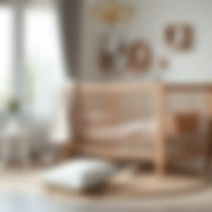 Baby crib adorned with a complete sleep set