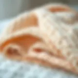 Cozy baby blanket showcasing soft textures