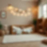 Cozy baby sleeping area with floor mattress