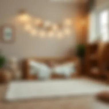 Cozy baby sleeping area with floor mattress