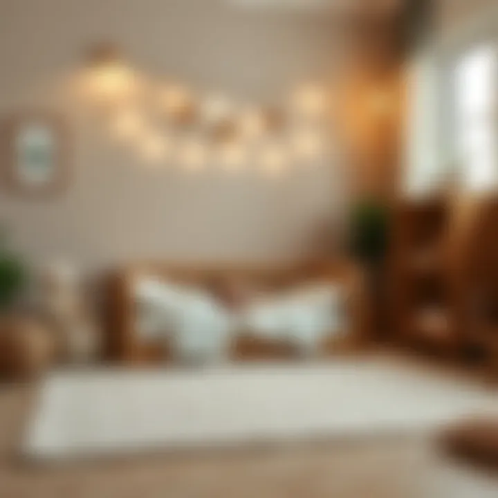 Cozy baby sleeping area with floor mattress