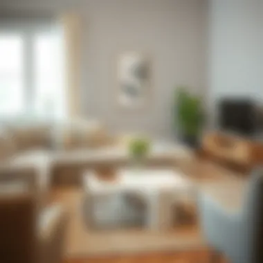 Cozy Living with Chic White Coffee Tables Chic white coffee table in a cozy living room