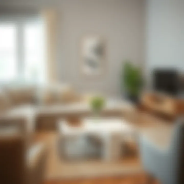 Cozy Living with Chic White Coffee Tables Chic white coffee table in a cozy living room