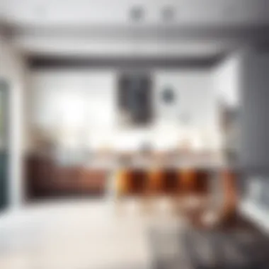 Stylish White Cabinets in Modern Space Stylish white cabinets in a modern kitchen