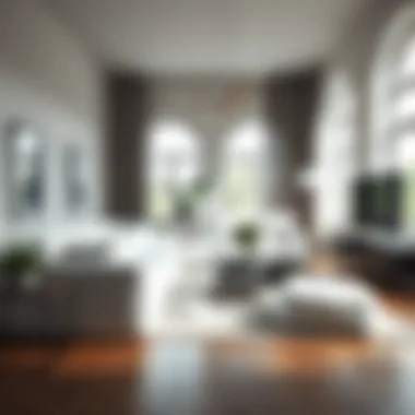 Chic interior design showcasing a white sporty sofa collection