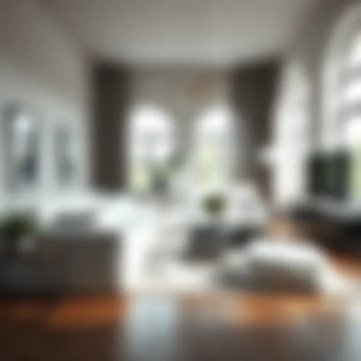 Chic interior design showcasing a white sporty sofa collection