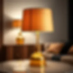 Elegant brass lamp base design