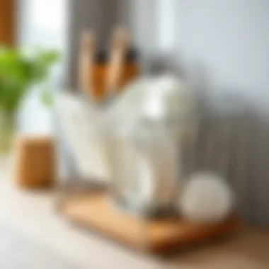 Material Selection for Dish Drying Racks Materials used in dish drying racks showcasing durability